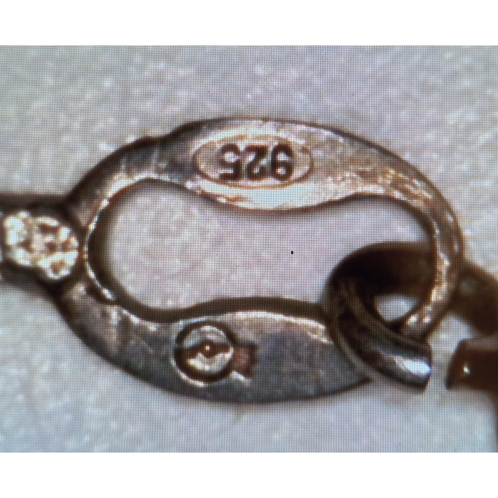 Vintage Millefiori Sterling Silver Cross Pendant 20" Sterling Box Chain Murano - Picture 7 of 7